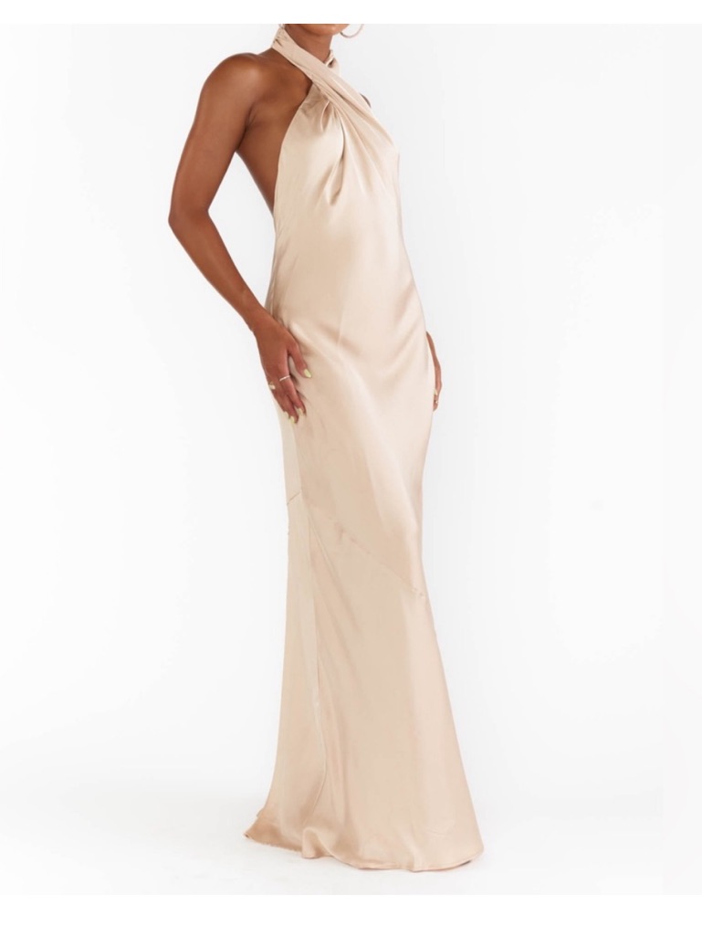 Show Me Your Mumu Halter Maxi Dress In Small Nwt